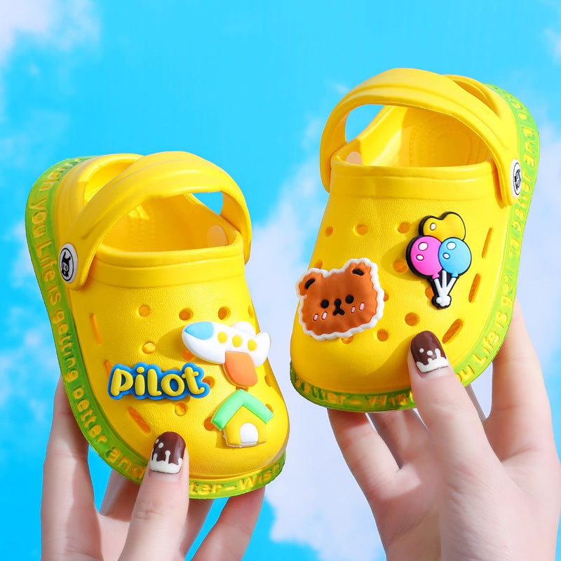 Kids Cartoon Cave Hole Sandals Season Prestige