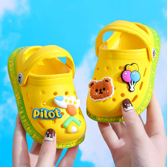 Kids Cartoon Cave Hole Sandals Season Prestige