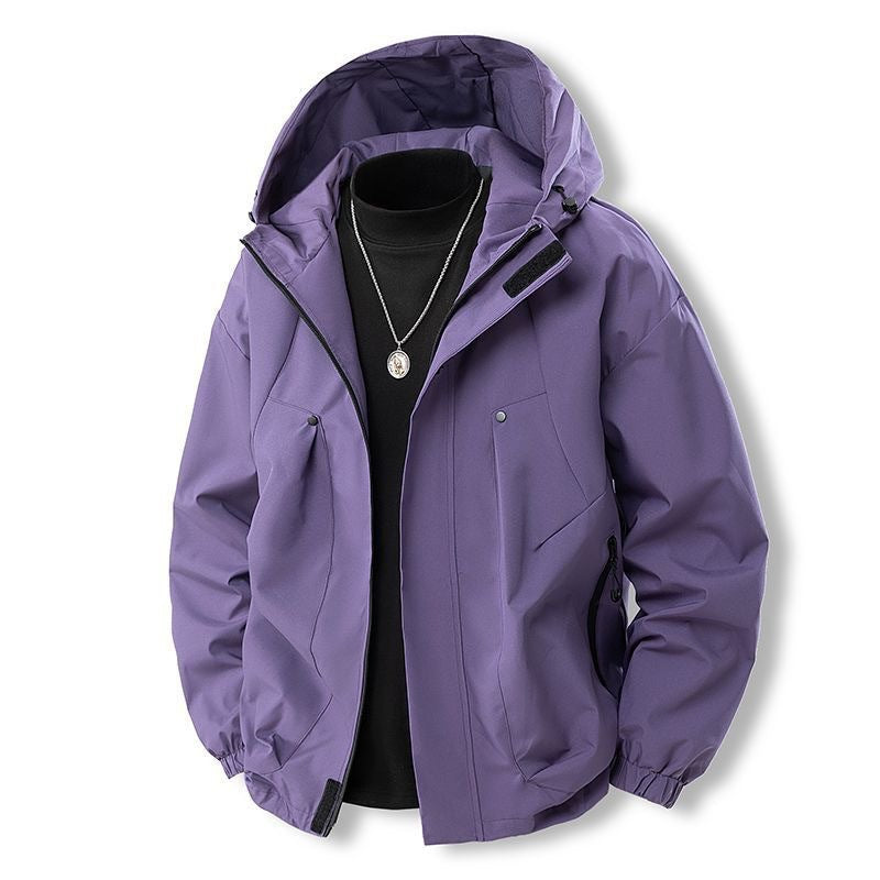 Men's 745 Outdoor Windproof Lettered Jacket