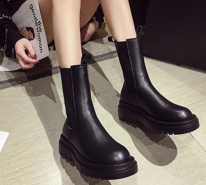 Thick-soled short boots all-match winter Season Prestige