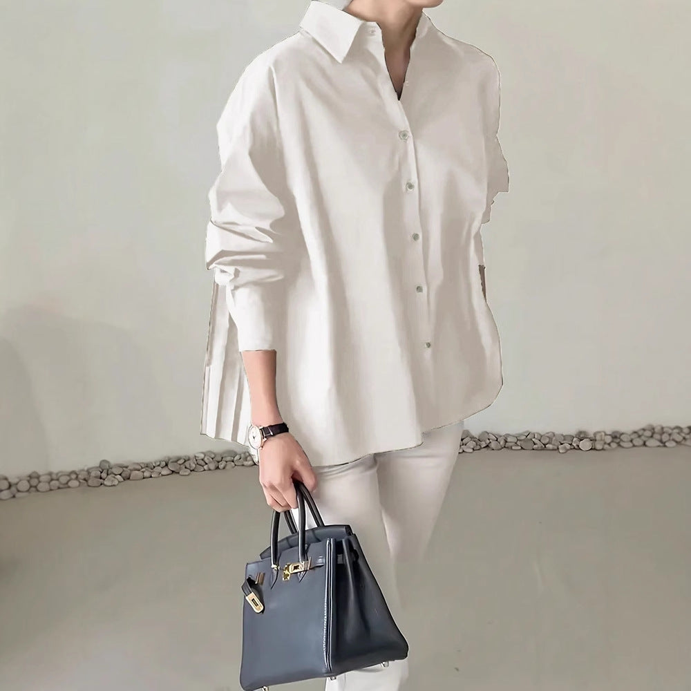 Prestige Niche Pleated Raglan Blouse