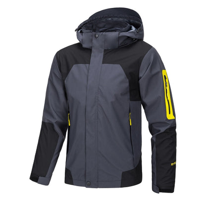 Men's Jacket Thin Outdoor Windproof Hooded Coat
