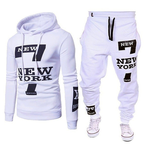 Men's SweatPants Casual Sports hooded Couple Set Season Prestige