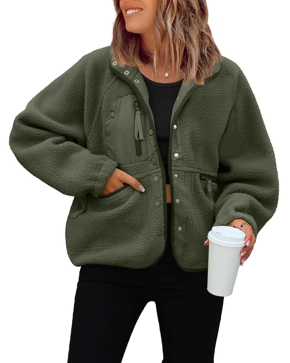 Sports Fleece And Leisure Sweater Jacket Top
