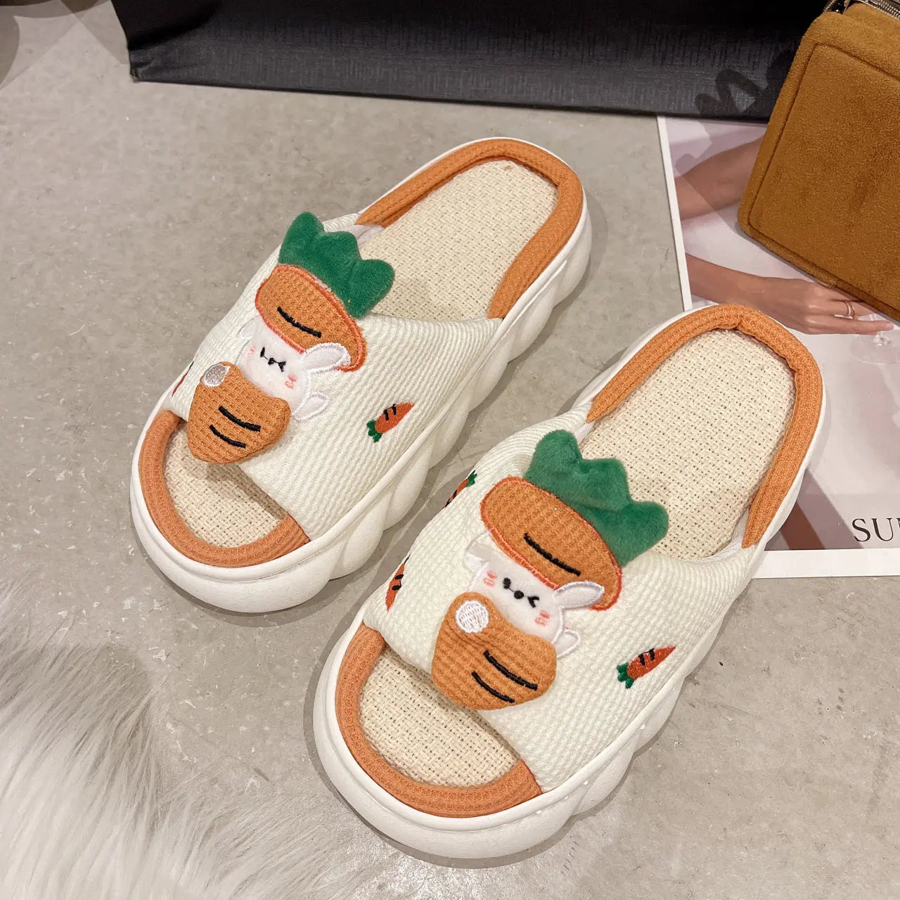 All Season Cotton Linen Slippers Women - Season Prestige