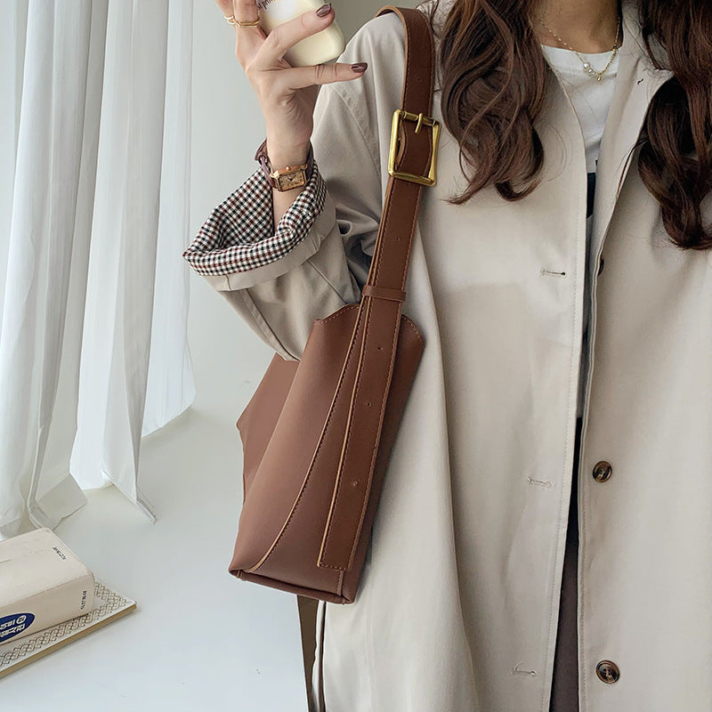 Women's Shoulder Handbag Crossbody Minimalist Leather Bag