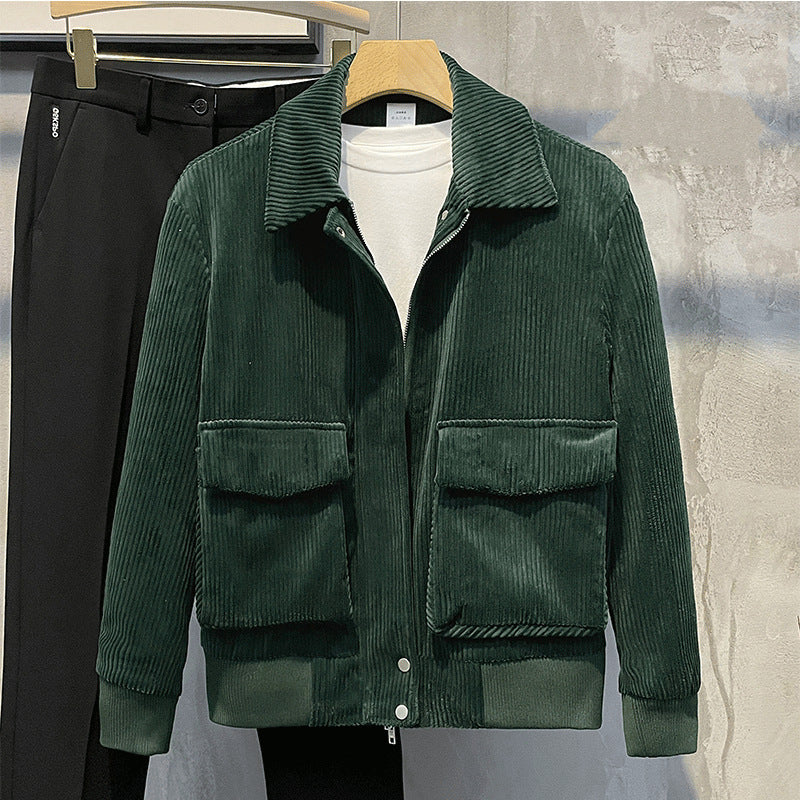 Mens Warm Corduroy Jacket Women's winter coat