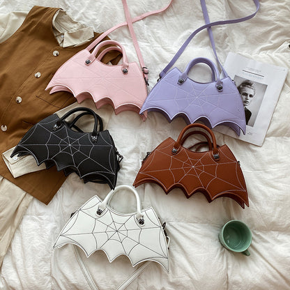 Halloween Spider Web Shape Shoulder Bags Season Prestige