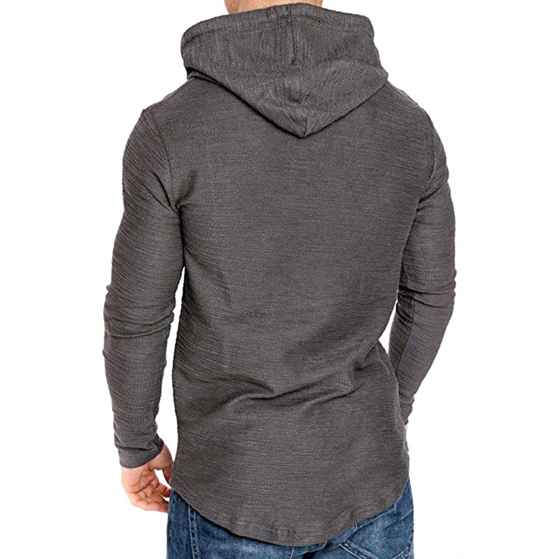 Men Hoodie Sweatshirt Casual Long Sleeve Slim Tops Gym T-shirt Season Prestige