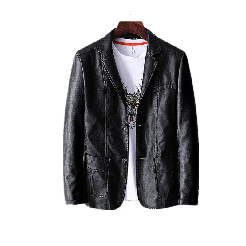 Leather Men's Autumn And Winter Jacket