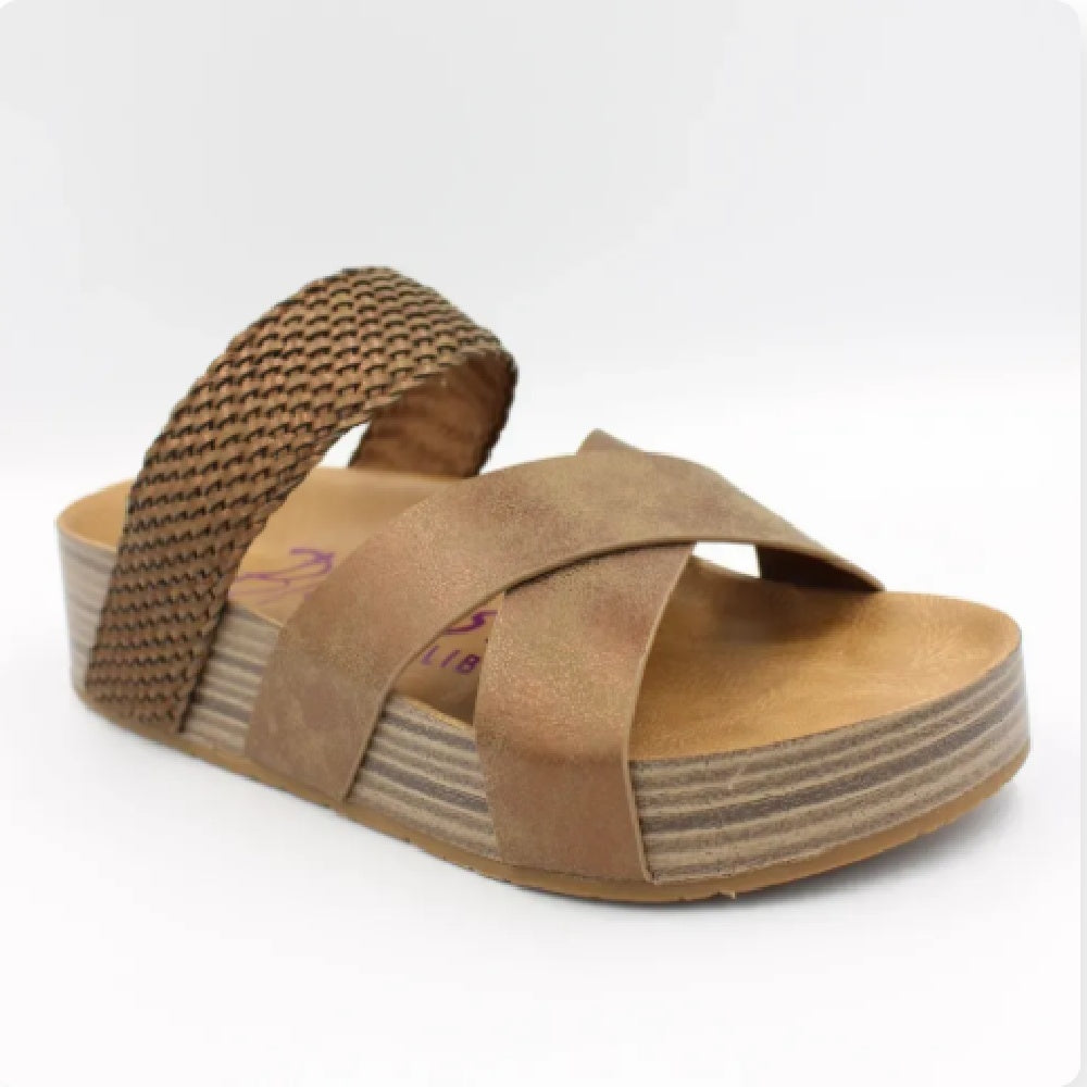 Fashion Casual Woven Solid Color Sandals