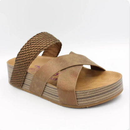 Fashion Casual Woven Solid Color Sandals