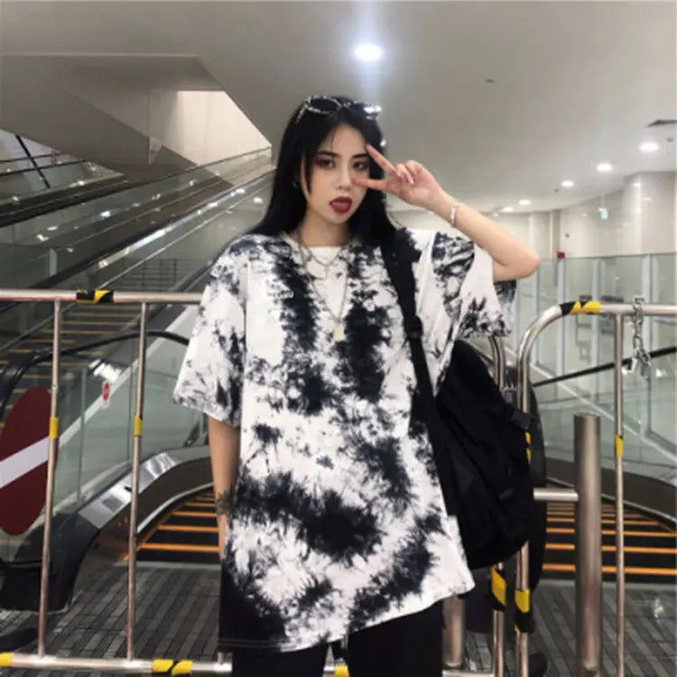 Tie Dye Print T Shirt Women - Season Prestige