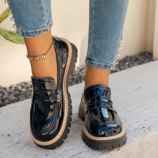 The Nocturnal Archive | Patent Leopard Mary Jane