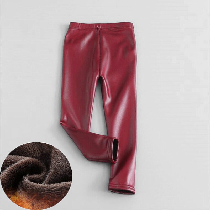 Kids Thick Velvet Leggings Pants Children's Warm Trousers season prestige