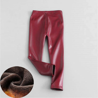 Kids Thick Velvet Leggings Pants Children's Warm Trousers season prestige