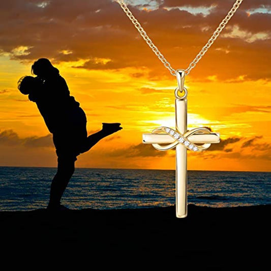 Cross Necklace With infinity sign For Women