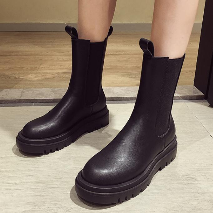 Thick-soled short boots all-match winter Season Prestige