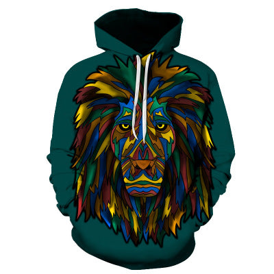 Wolf Printed Hoodies Men  Sweatshirt season prestige