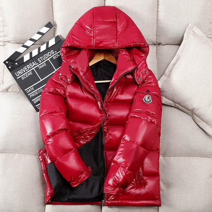 Men's Hooded Casual Down Jacket Thick And Warm Winter Clothing Coats Season Prestige