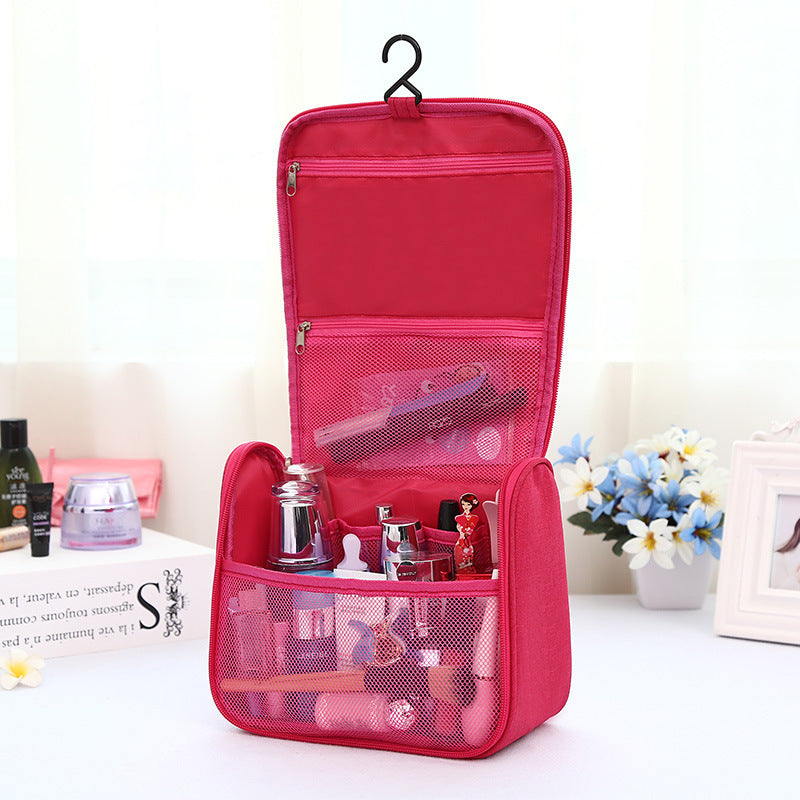 Solid Color Wash Bag Portable Cosmetic Storage Bag Travel organizer Bag for men and women