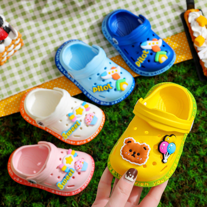 Kids Cartoon Cave Hole Sandals Season Prestige