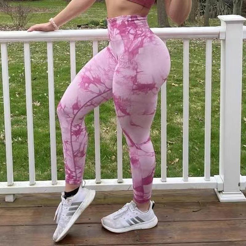 Women Gym Tie Dye Leggings Women Seamless Fitness Yoga Pants Season Prestige