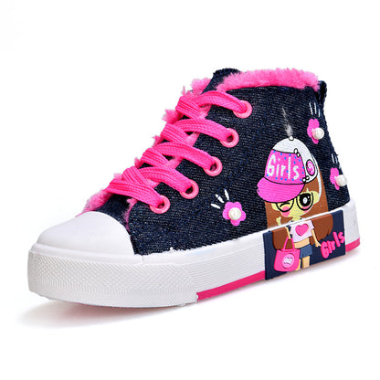 Children's Shoes  Girls Canvas Sneakers