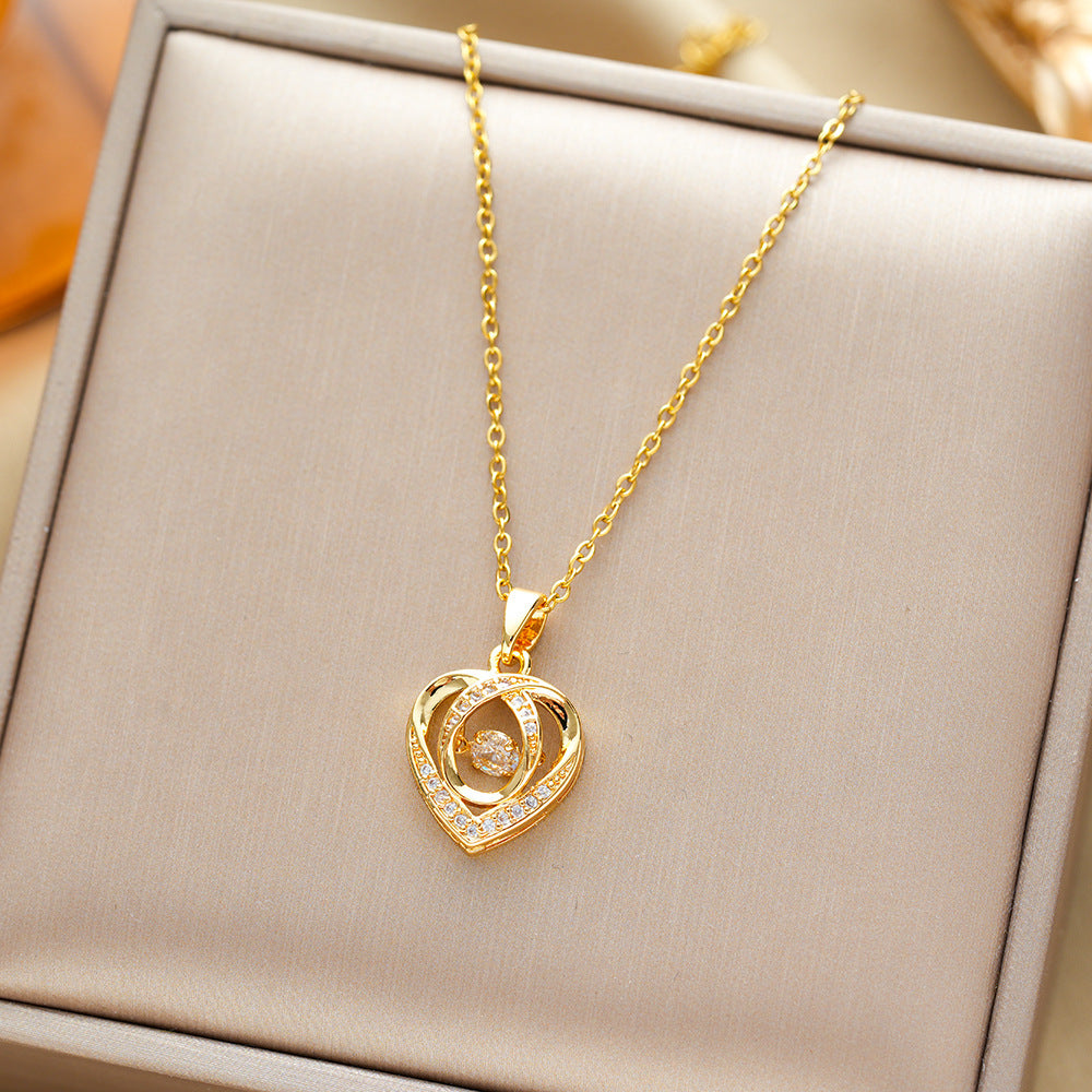 Heart-shaped Necklace For Valentine's Day Gift