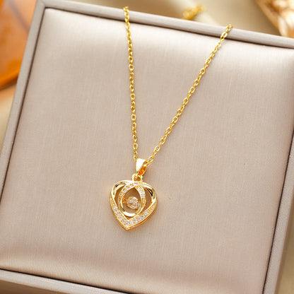 Heart-shaped Necklace For Valentine's Day Gift