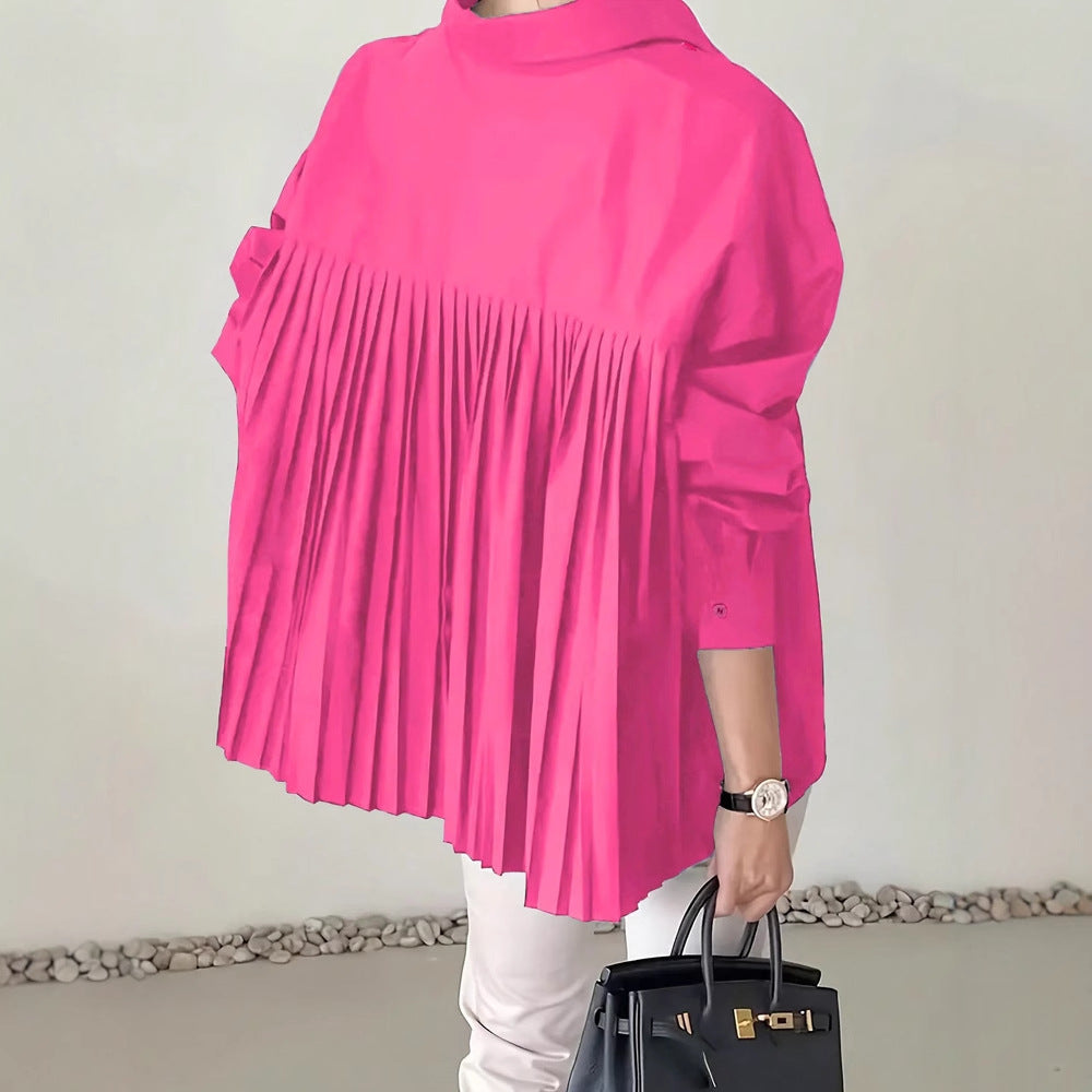 Prestige Niche Pleated Raglan Blouse