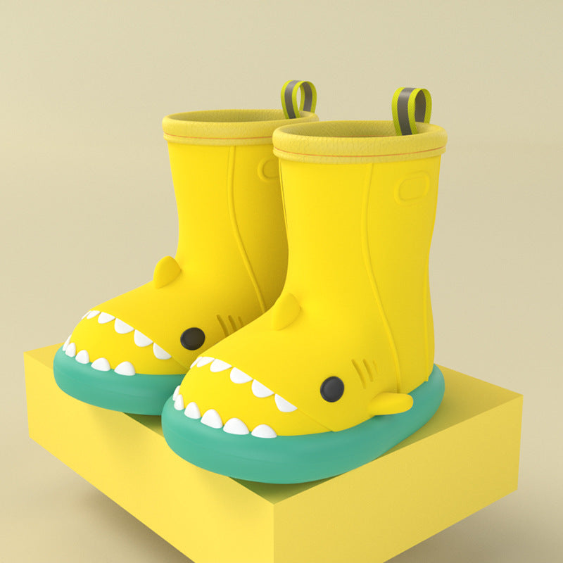 Kids Shark design Waterproof Safety Shoes Children rain boots Season Prestige