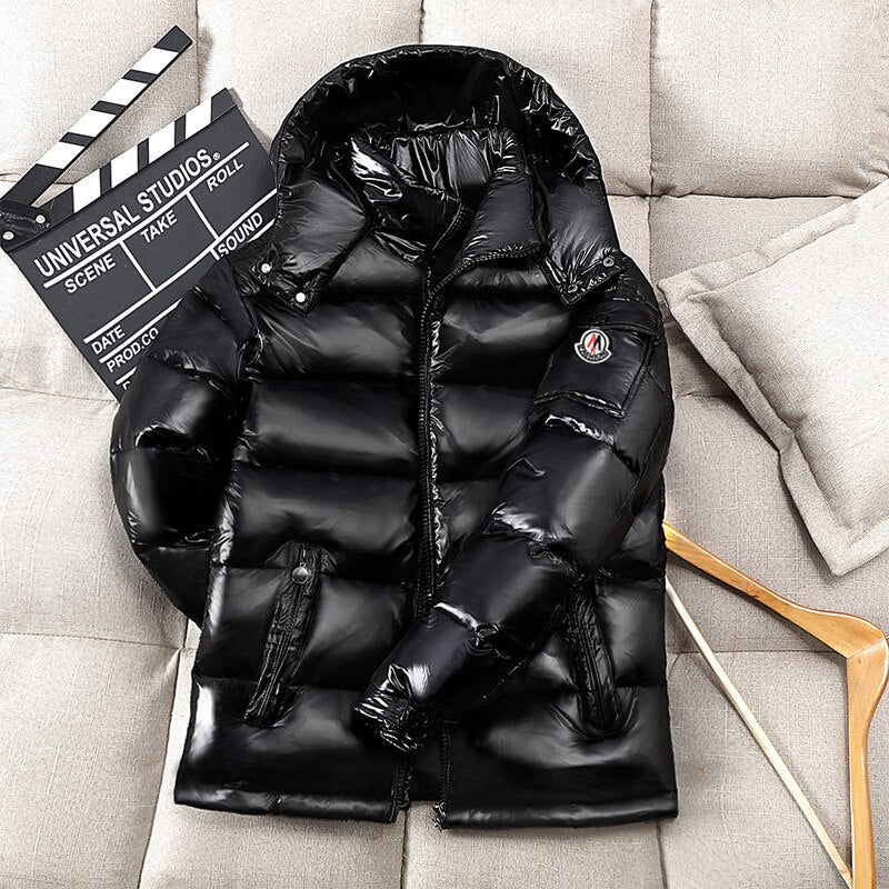 Men's Hooded Casual Down Jacket Thick And Warm Winter Clothing Coats Season Prestige