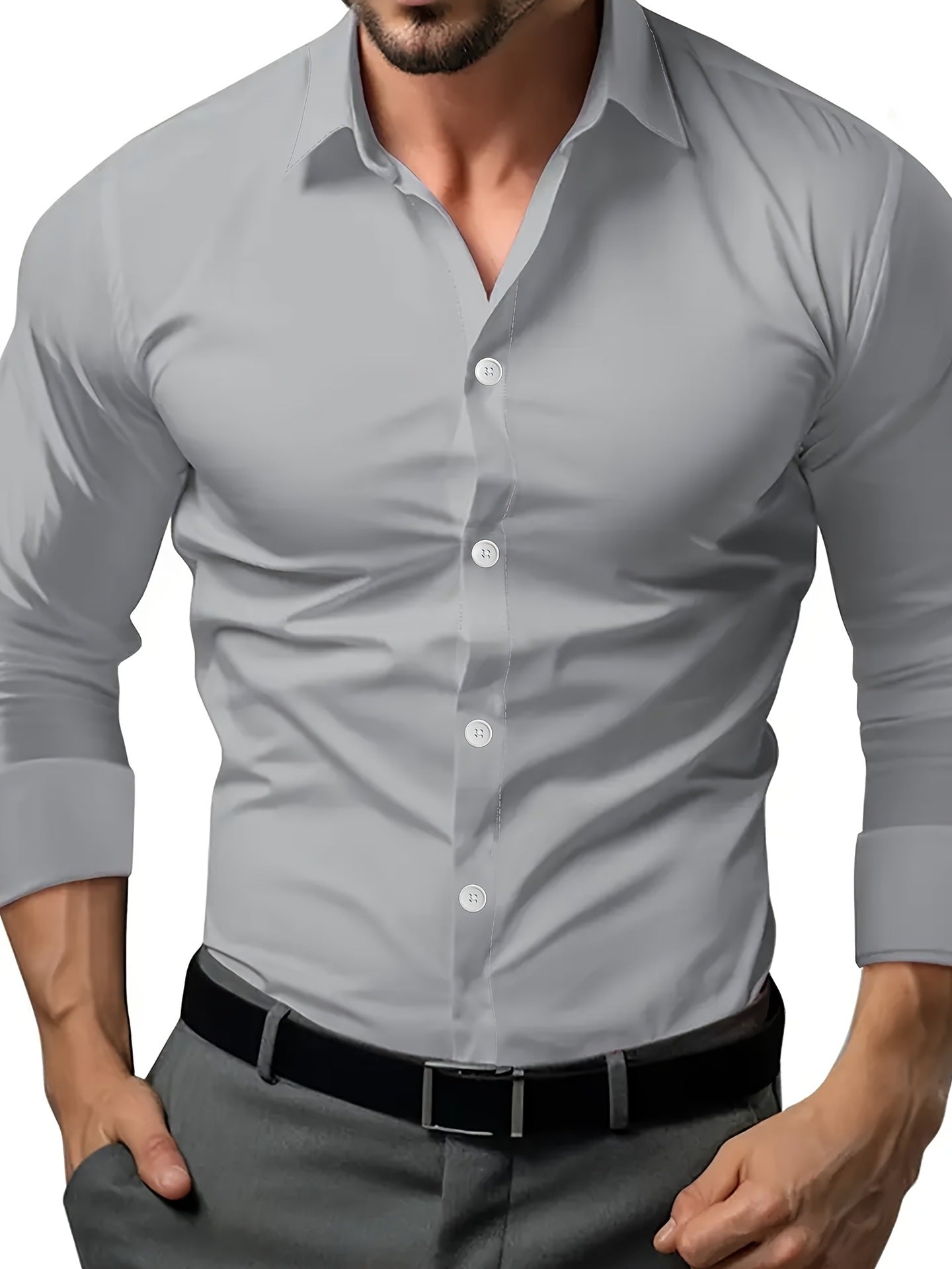 Men's Breeze Linen Long Sleeve Button-Down Shirt