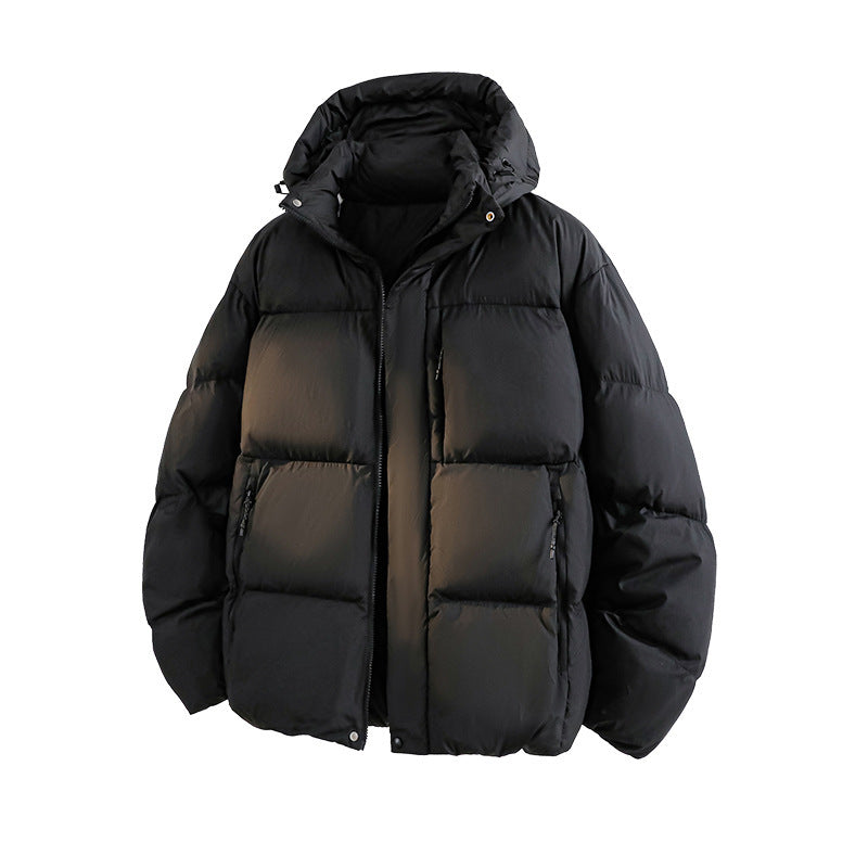 Multi-pocket Hooded Couple Cotton Clothes Coat women's