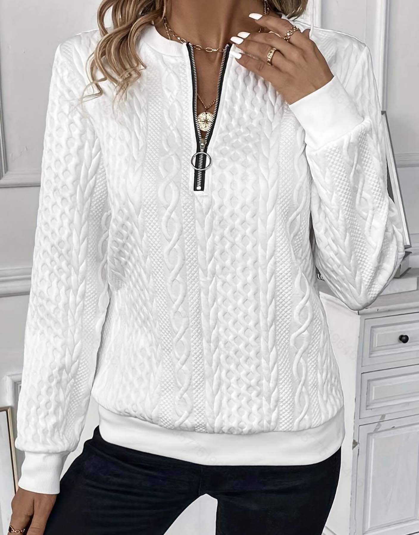 Women's Zipper Commuter Sweater Coat