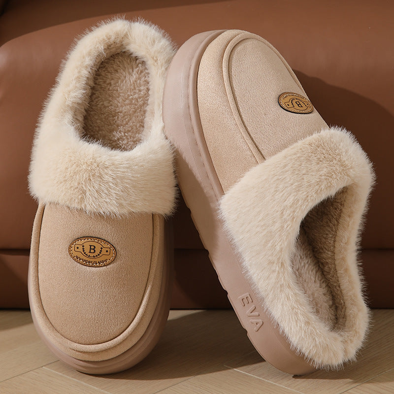 Seasonprestige Winter Plush Home Slippers For Men