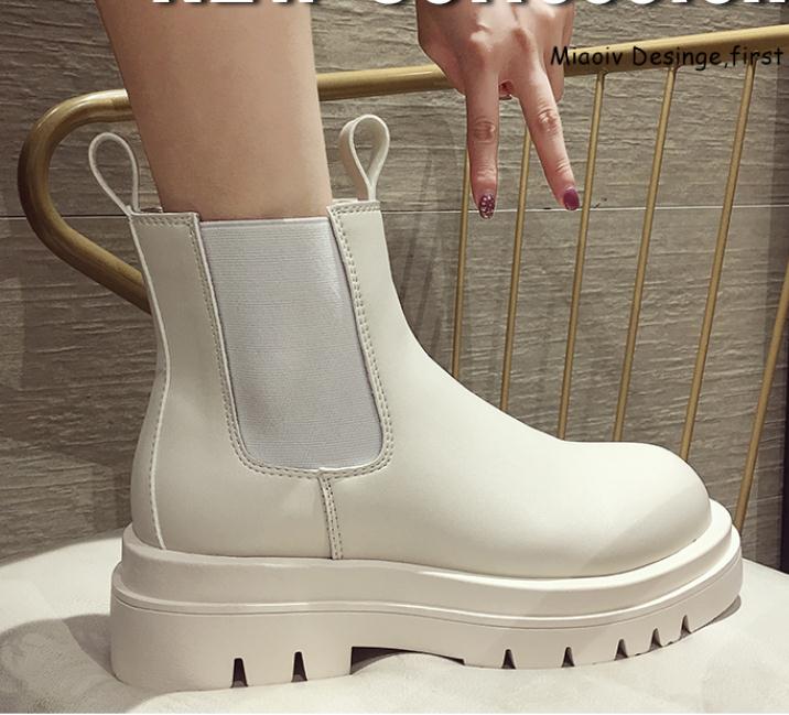 Thick-soled short boots all-match winter Season Prestige