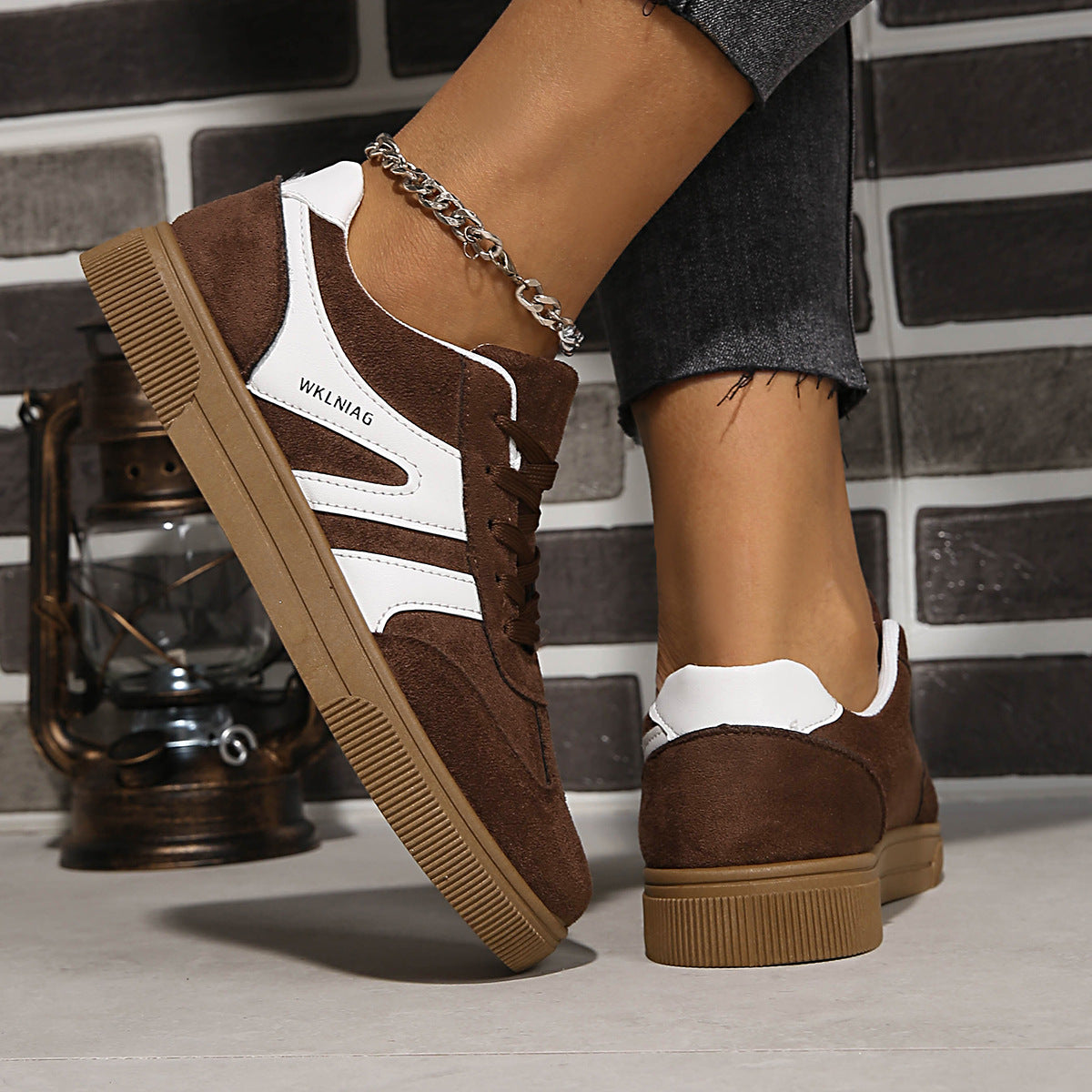 Women’s Retro Casual Round-Toe Sneakers | Season Prestige