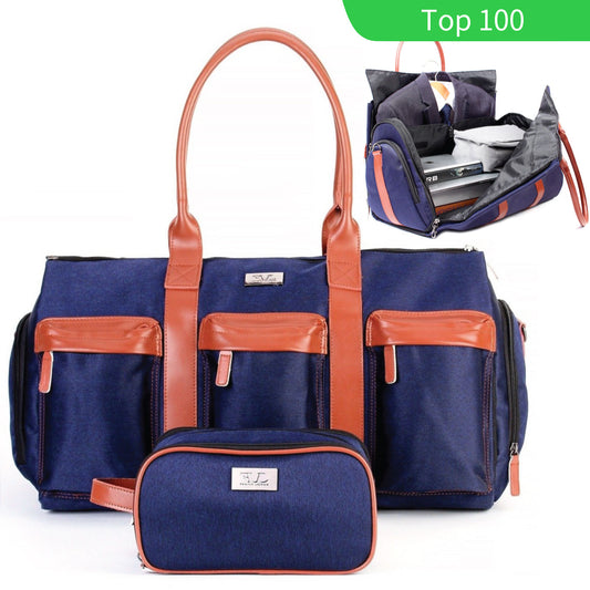Travel Bags Waterproof Men's Leather Bags Hand Luggage Men Weekend Bag Season Prestige