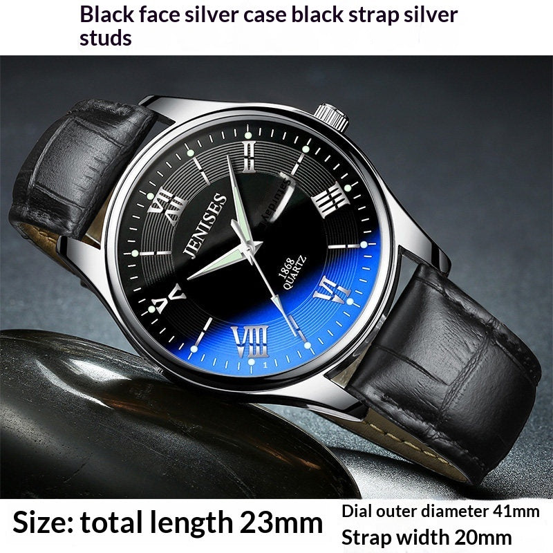 Men's Ultra-Thin Quartz Sports Watch | Luminous Waterproof Student Timepiec