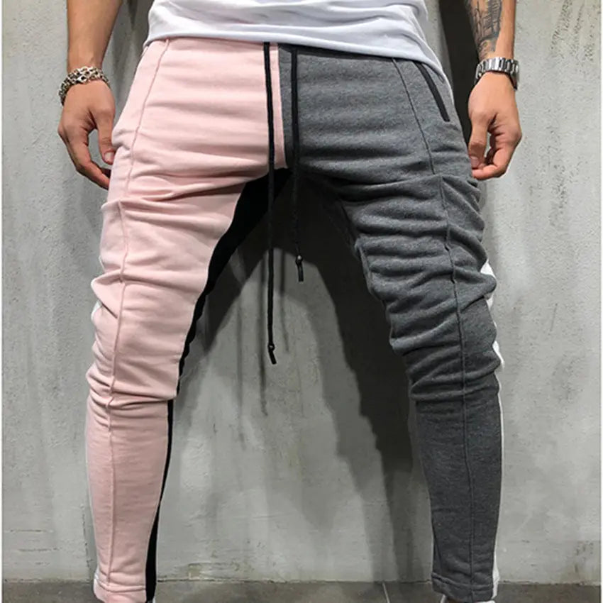 Color Mix Jogger Sweatpants - Stylish and comfortable sweatpants with a unique color mix design. Perfect for a casual and trendy look. 