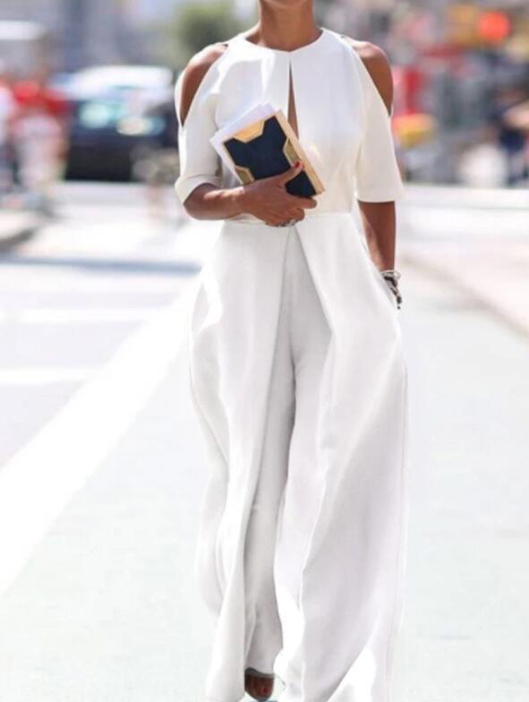 Women's Washed-out Straight Stitching Loose Jumpsuit