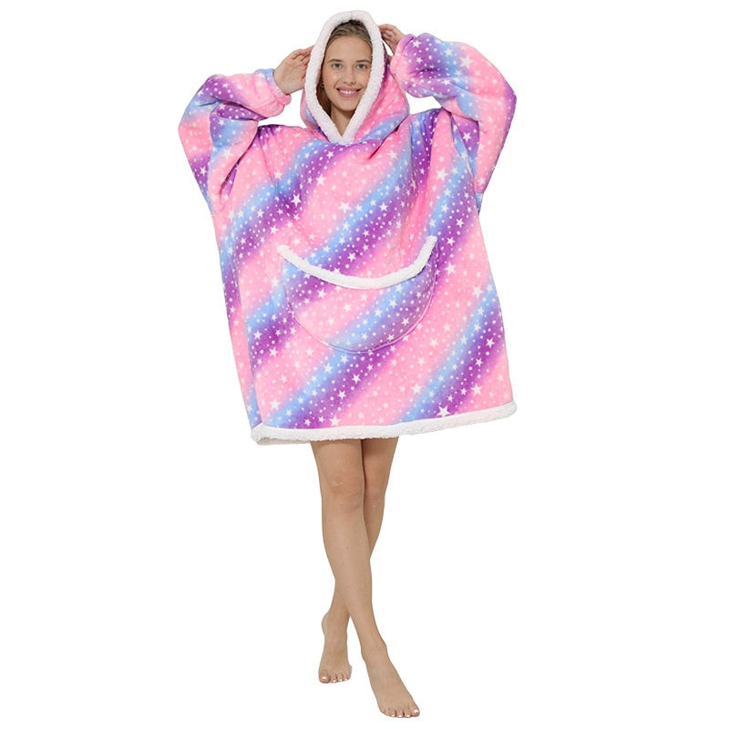 DreamySnuggles Sherpa Fleece Blanket season prestige