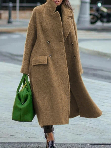 Seasonprestige Autumn And Winter Long Woolen Coat