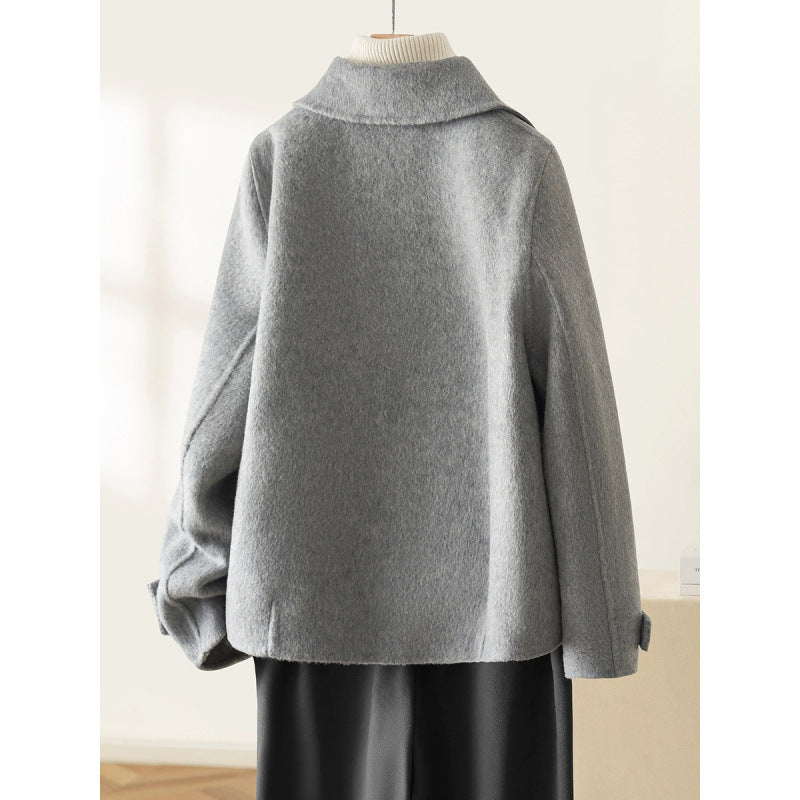 Hepburn Style Coat Woolen Coat