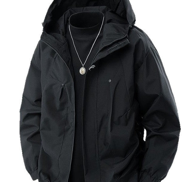 Men's 745 Outdoor Windproof Lettered Jacket