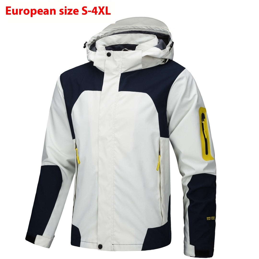 Men's Jacket Thin Outdoor Windproof Hooded Coat