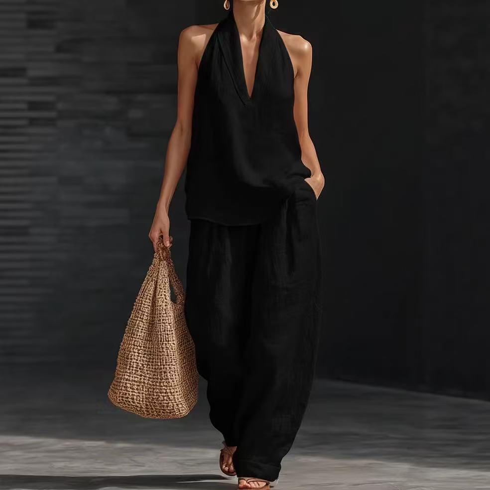 Women's Casual Wide Leg Pants Set |Season Prestige