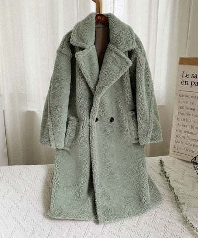 Seadonprestige Faux Fur Coat Winter Warm Thickening Long Windbreaker Women's